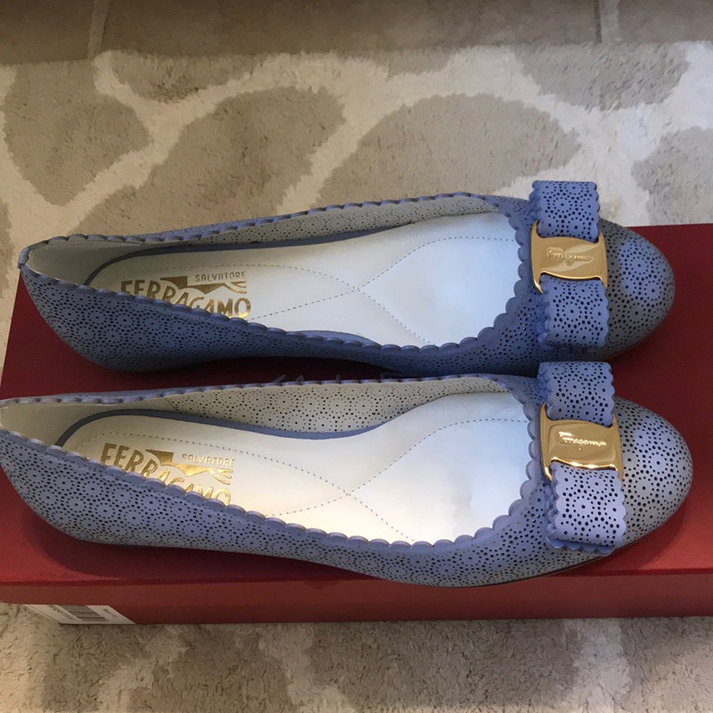 Brand new Blue Nappa Calif Salvatove Ferragamo.
